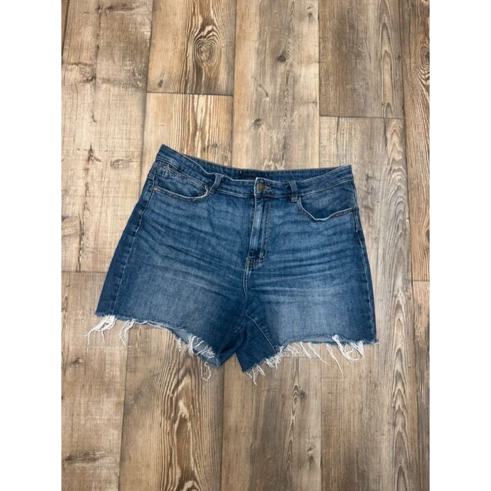 Jean shorts with distressed hem size 14